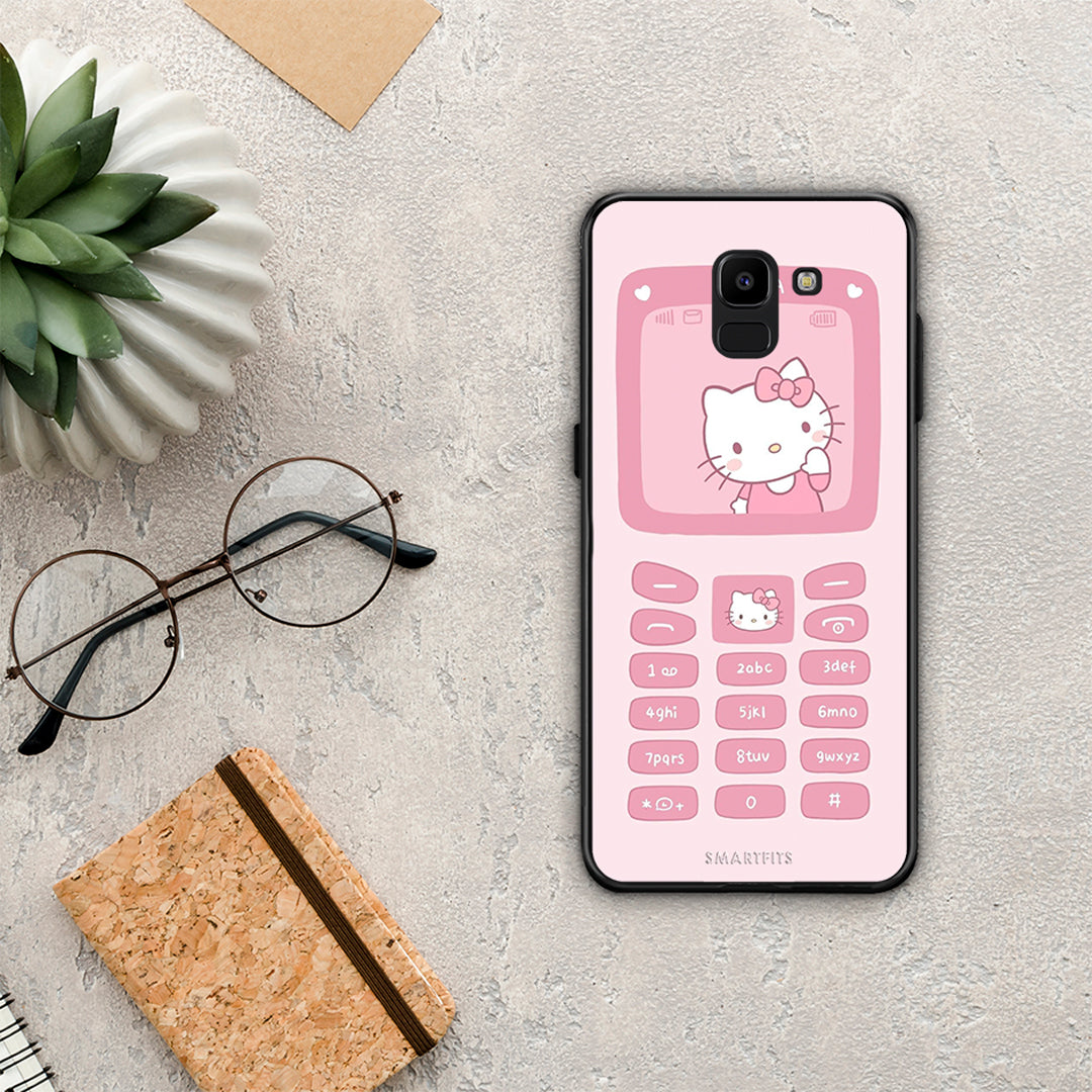 Hello Kitten - Samsung Galaxy J6 θήκη