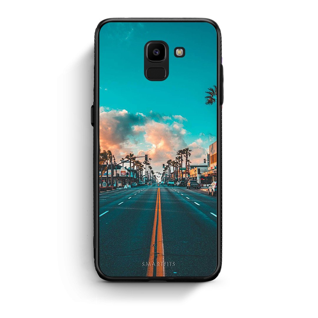 4 - samsung J6 City Landscape case, cover, bumper