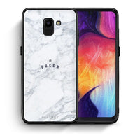 Thumbnail for Θήκη Samsung J6 Queen Marble από τη Smartfits με σχέδιο στο πίσω μέρος και μαύρο περίβλημα | Samsung J6 Queen Marble case with colorful back and black bezels