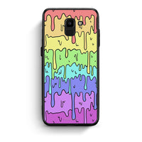 Thumbnail for samsung J6 Melting Rainbow θήκη από τη Smartfits με σχέδιο στο πίσω μέρος και μαύρο περίβλημα | Smartphone case with colorful back and black bezels by Smartfits