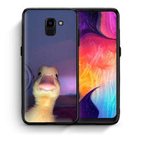 Thumbnail for Θήκη Samsung J6 Meme Duck από τη Smartfits με σχέδιο στο πίσω μέρος και μαύρο περίβλημα | Samsung J6 Meme Duck case with colorful back and black bezels