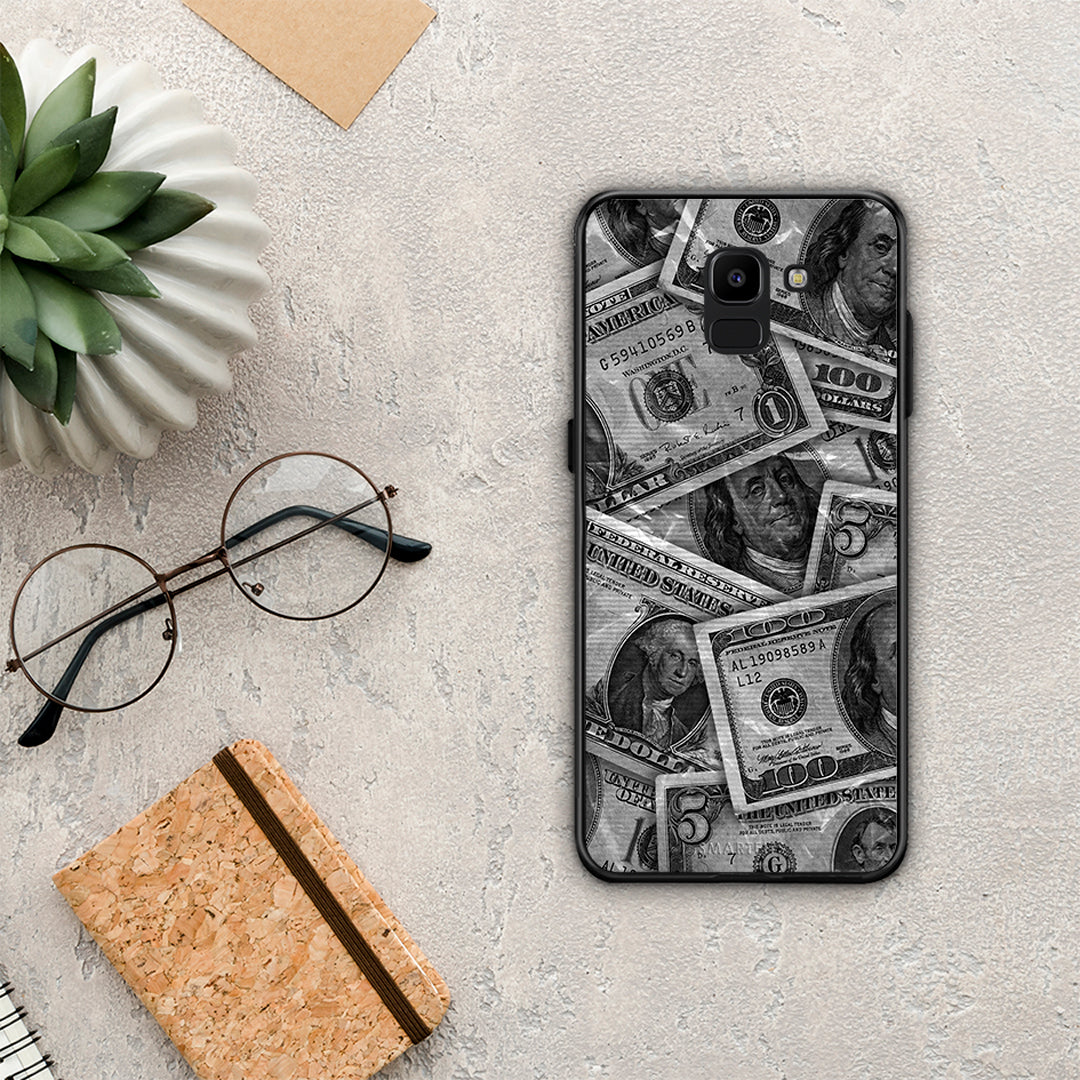 Money Dollars - Samsung Galaxy J6 θήκη