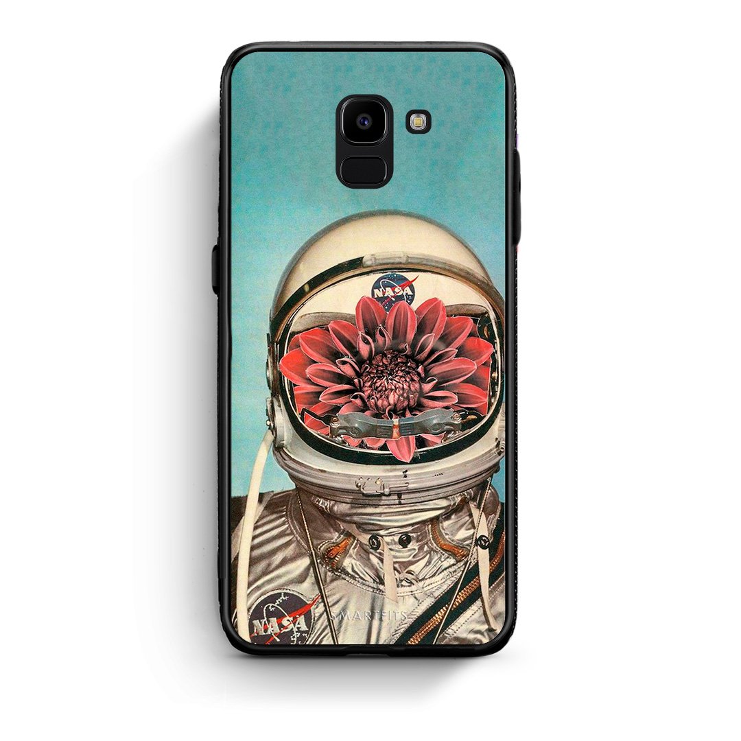 samsung J6 Nasa Bloom θήκη από τη Smartfits με σχέδιο στο πίσω μέρος και μαύρο περίβλημα | Smartphone case with colorful back and black bezels by Smartfits