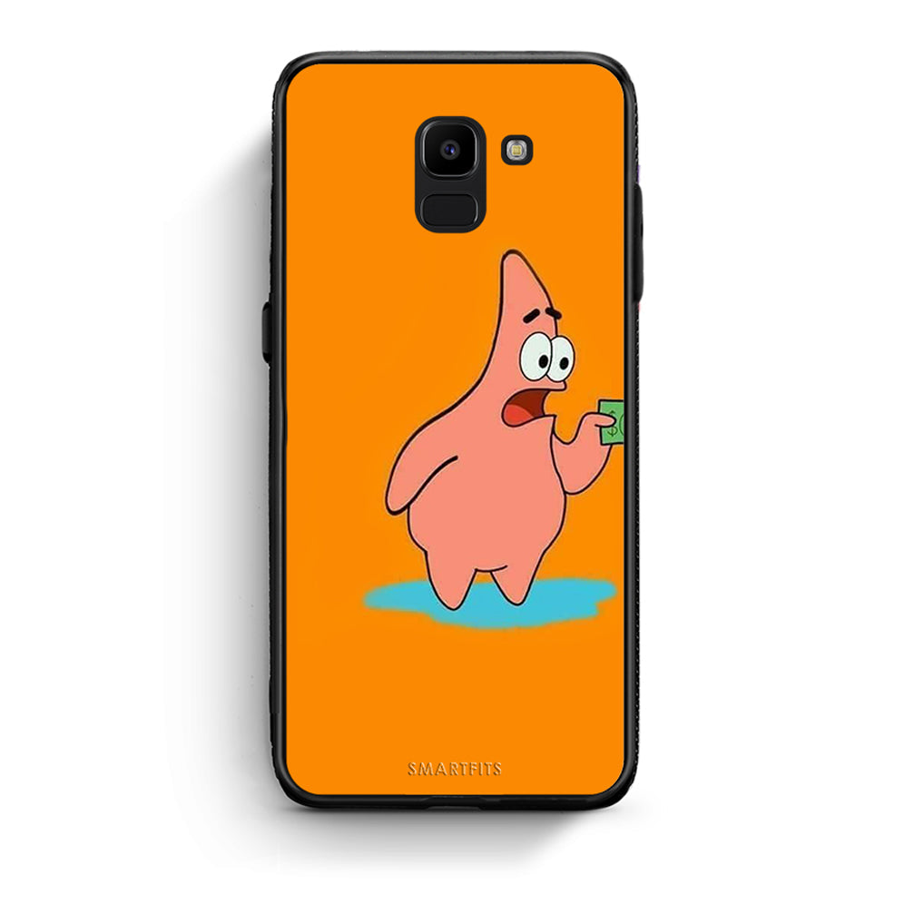 samsung J6 No Money 1 Θήκη Αγίου Βαλεντίνου από τη Smartfits με σχέδιο στο πίσω μέρος και μαύρο περίβλημα | Smartphone case with colorful back and black bezels by Smartfits