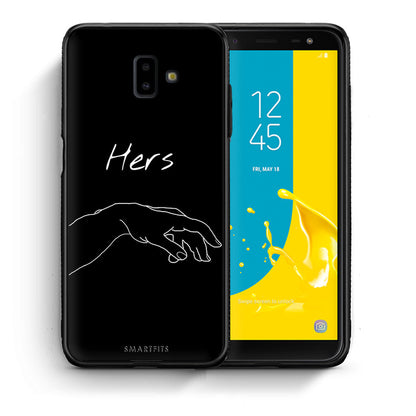 Θήκη Αγίου Βαλεντίνου Samsung J6+ Aeshetic Love 1 από τη Smartfits με σχέδιο στο πίσω μέρος και μαύρο περίβλημα | Samsung J6+ Aeshetic Love 1 case with colorful back and black bezels