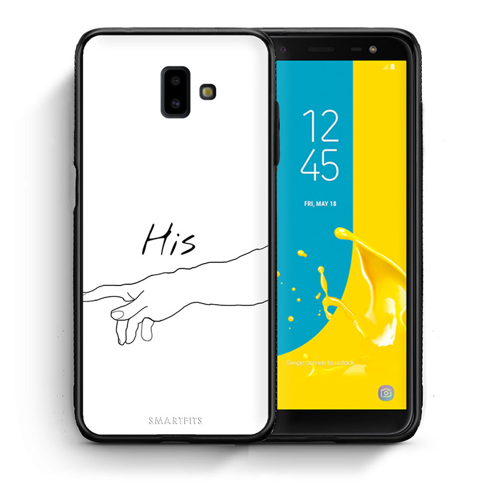 Θήκη Αγίου Βαλεντίνου Samsung J6+ Aeshetic Love 2 από τη Smartfits με σχέδιο στο πίσω μέρος και μαύρο περίβλημα | Samsung J6+ Aeshetic Love 2 case with colorful back and black bezels