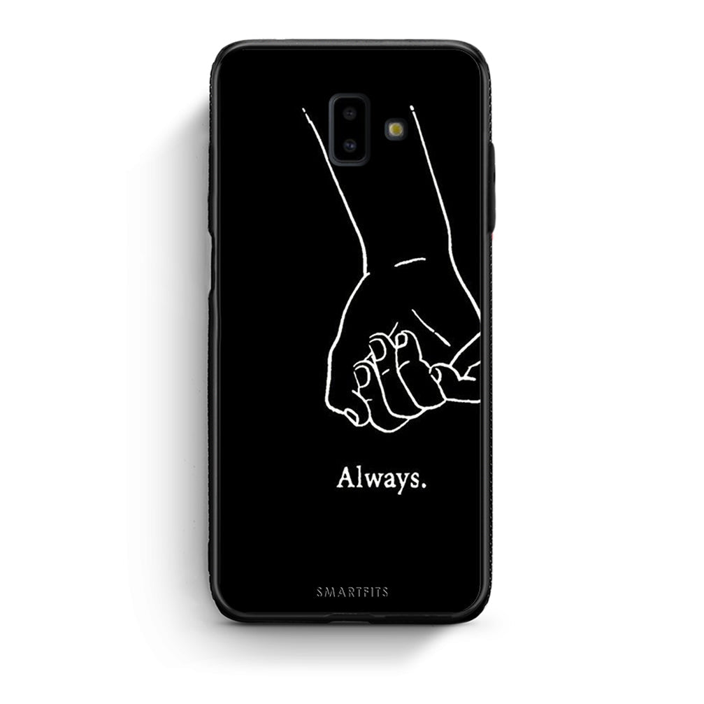 samsung J6+ Always & Forever 1 Θήκη Αγίου Βαλεντίνου από τη Smartfits με σχέδιο στο πίσω μέρος και μαύρο περίβλημα | Smartphone case with colorful back and black bezels by Smartfits