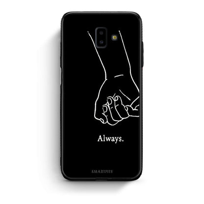 samsung J6+ Always & Forever 1 Θήκη Αγίου Βαλεντίνου από τη Smartfits με σχέδιο στο πίσω μέρος και μαύρο περίβλημα | Smartphone case with colorful back and black bezels by Smartfits