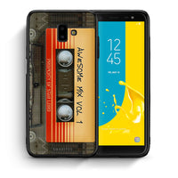 Thumbnail for Θήκη Samsung J6+ Awesome Mix από τη Smartfits με σχέδιο στο πίσω μέρος και μαύρο περίβλημα | Samsung J6+ Awesome Mix case with colorful back and black bezels