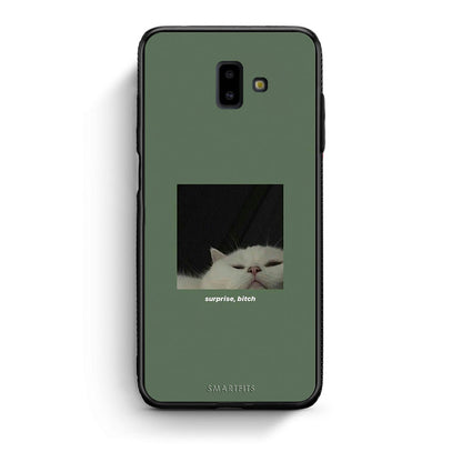 samsung J6+ Bitch Surprise θήκη από τη Smartfits με σχέδιο στο πίσω μέρος και μαύρο περίβλημα | Smartphone case with colorful back and black bezels by Smartfits