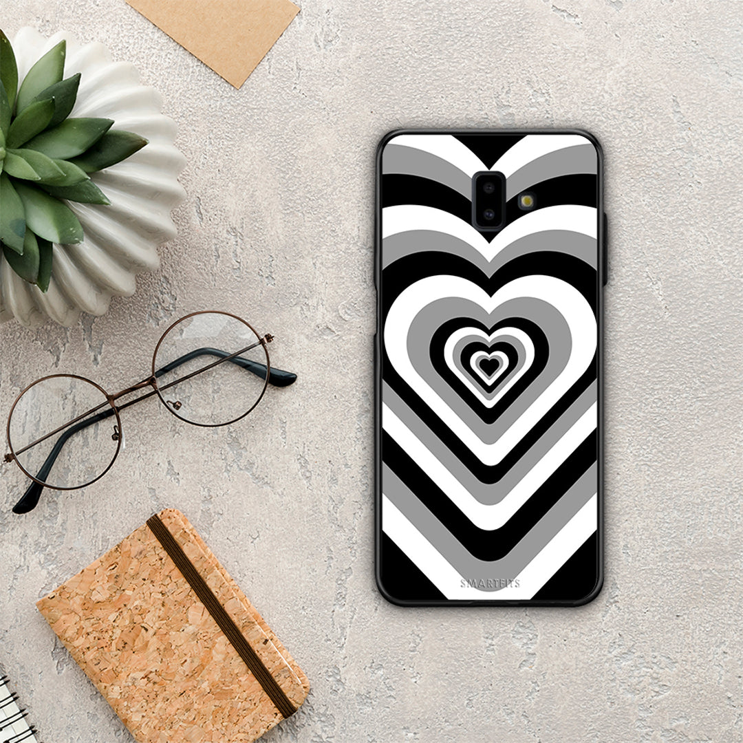 Black Hearts - Samsung Galaxy J6+ θήκη