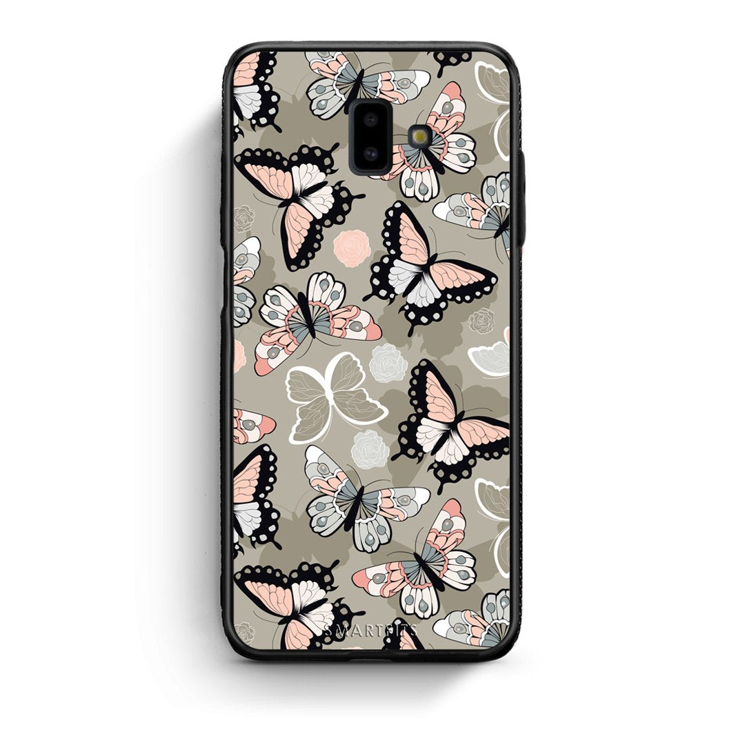 135 - samsung Galaxy J6+ Butterflies Boho case, cover, bumper