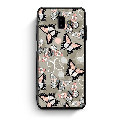 135 - samsung Galaxy J6+ Butterflies Boho case, cover, bumper