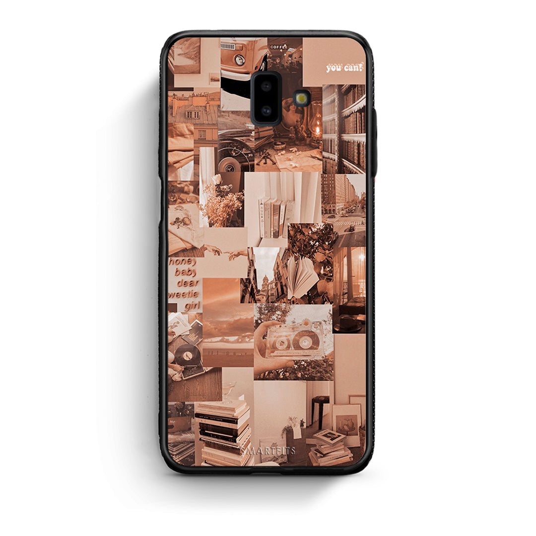 samsung J6+ Collage You Can Θήκη Αγίου Βαλεντίνου από τη Smartfits με σχέδιο στο πίσω μέρος και μαύρο περίβλημα | Smartphone case with colorful back and black bezels by Smartfits