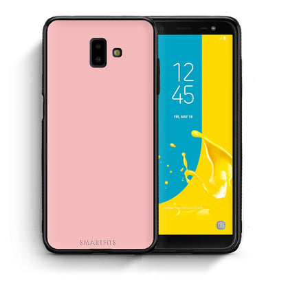 Θήκη Samsung J6+ Nude Color από τη Smartfits με σχέδιο στο πίσω μέρος και μαύρο περίβλημα | Samsung J6+ Nude Color case with colorful back and black bezels