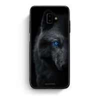 Thumbnail for samsung J6+ Dark Wolf θήκη από τη Smartfits με σχέδιο στο πίσω μέρος και μαύρο περίβλημα | Smartphone case with colorful back and black bezels by Smartfits