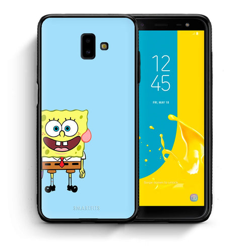 Θήκη Samsung J6+ Friends Bob από τη Smartfits με σχέδιο στο πίσω μέρος και μαύρο περίβλημα | Samsung J6+ Friends Bob case with colorful back and black bezels