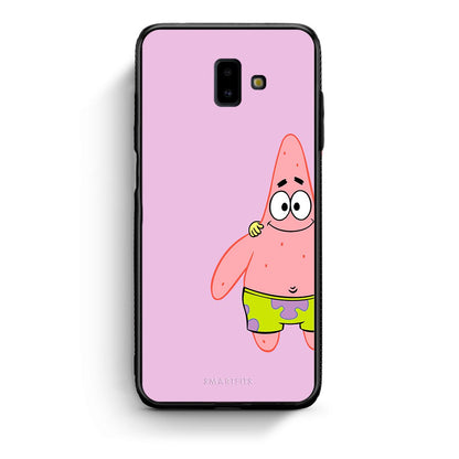 samsung J6+  Friends Patrick θήκη από τη Smartfits με σχέδιο στο πίσω μέρος και μαύρο περίβλημα | Smartphone case with colorful back and black bezels by Smartfits