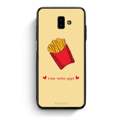 samsung J6+ Fries Before Guys Θήκη Αγίου Βαλεντίνου από τη Smartfits με σχέδιο στο πίσω μέρος και μαύρο περίβλημα | Smartphone case with colorful back and black bezels by Smartfits