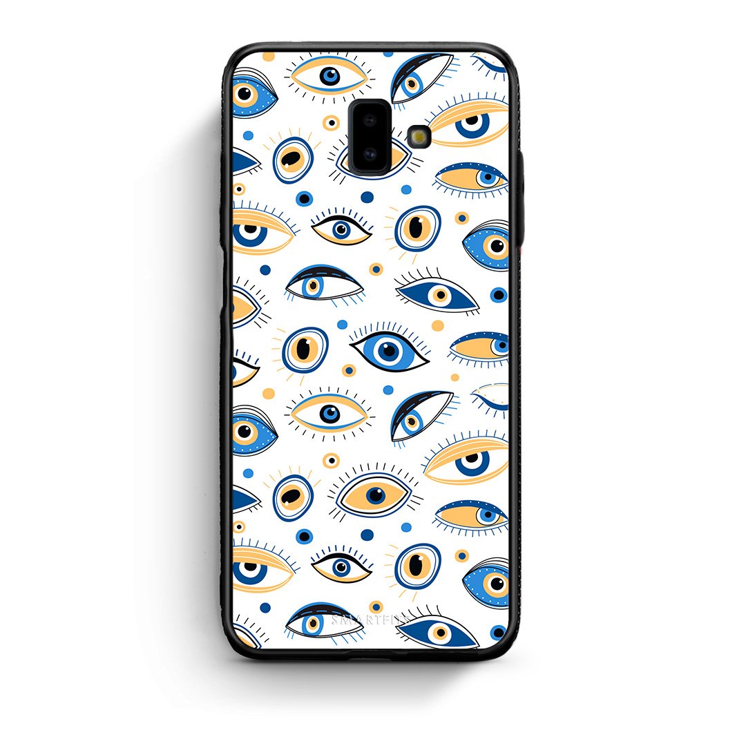 samsung J6+ Ftou Ftou θήκη από τη Smartfits με σχέδιο στο πίσω μέρος και μαύρο περίβλημα | Smartphone case with colorful back and black bezels by Smartfits