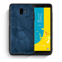 Thumbnail for Θήκη Samsung J6+ Blue Abstract Geometric από τη Smartfits με σχέδιο στο πίσω μέρος και μαύρο περίβλημα | Samsung J6+ Blue Abstract Geometric case with colorful back and black bezels