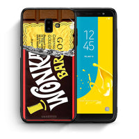 Thumbnail for Θήκη Samsung J6+ Golden Ticket από τη Smartfits με σχέδιο στο πίσω μέρος και μαύρο περίβλημα | Samsung J6+ Golden Ticket case with colorful back and black bezels