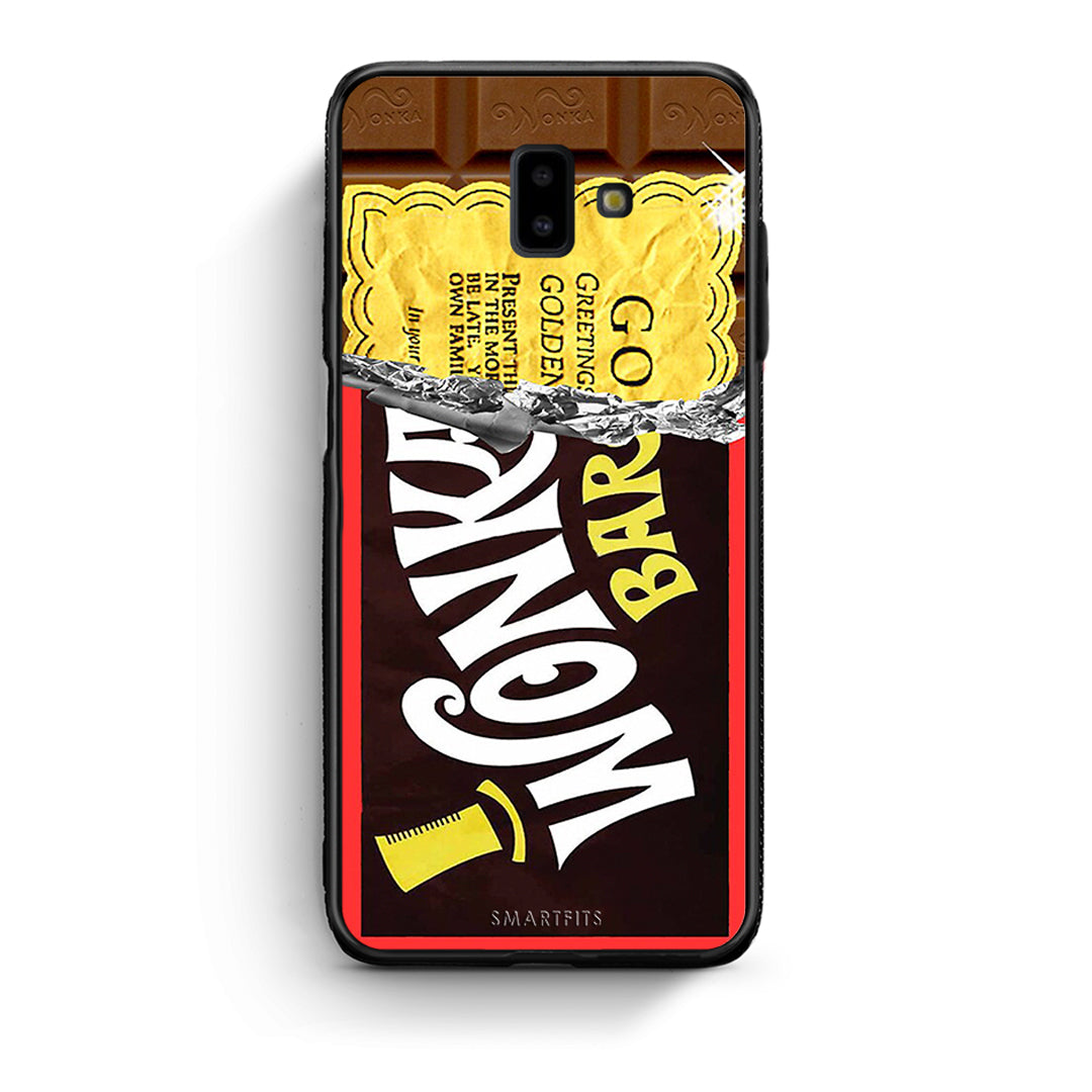 samsung J6+ Golden Ticket θήκη από τη Smartfits με σχέδιο στο πίσω μέρος και μαύρο περίβλημα | Smartphone case with colorful back and black bezels by Smartfits