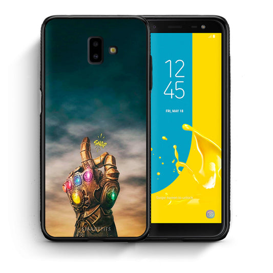 Θήκη Samsung J6+ Infinity Snap από τη Smartfits με σχέδιο στο πίσω μέρος και μαύρο περίβλημα | Samsung J6+ Infinity Snap case with colorful back and black bezels