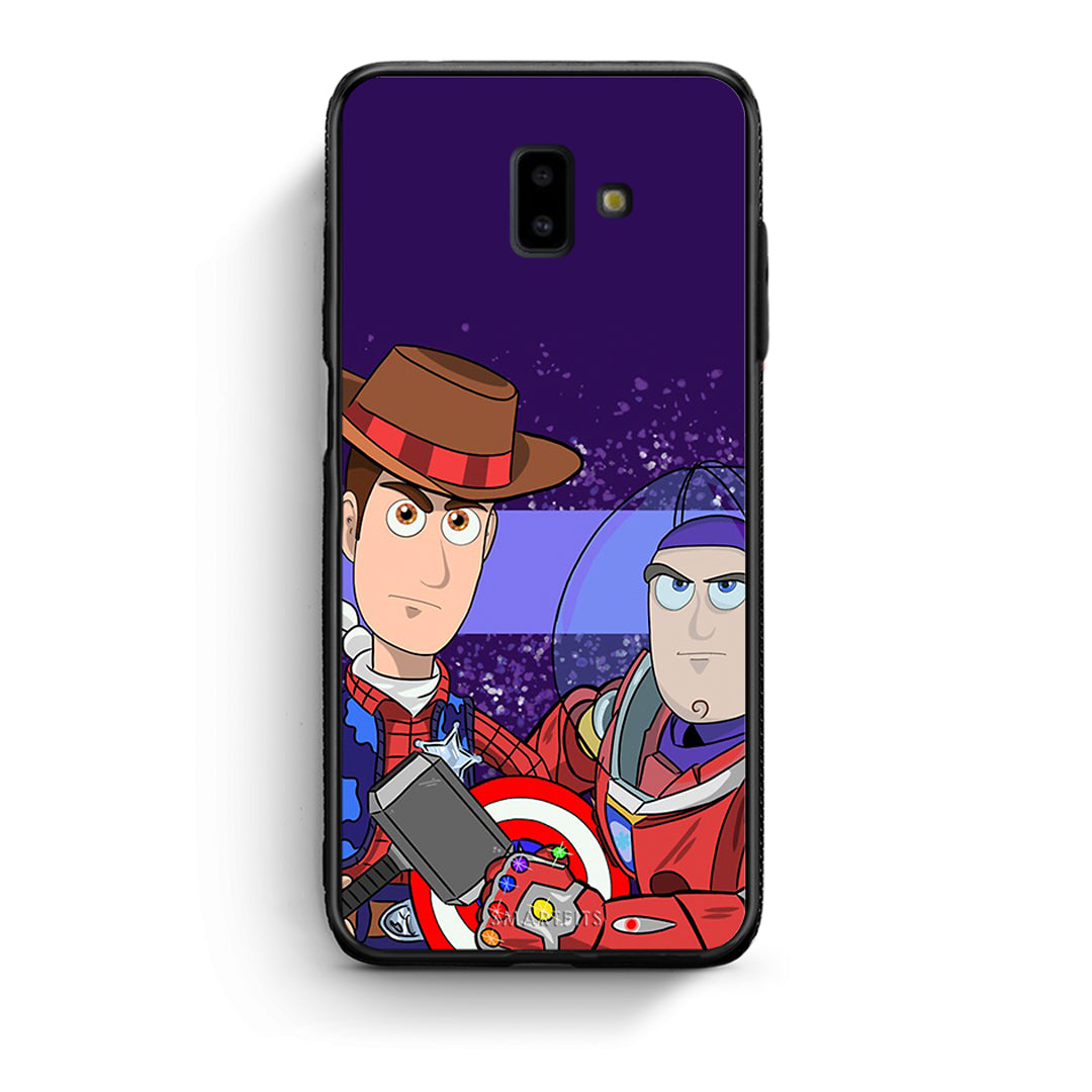 samsung J6+ Infinity Story θήκη από τη Smartfits με σχέδιο στο πίσω μέρος και μαύρο περίβλημα | Smartphone case with colorful back and black bezels by Smartfits