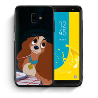 Thumbnail for Θήκη Αγίου Βαλεντίνου Samsung J6+ Lady And Tramp 2 από τη Smartfits με σχέδιο στο πίσω μέρος και μαύρο περίβλημα | Samsung J6+ Lady And Tramp 2 case with colorful back and black bezels