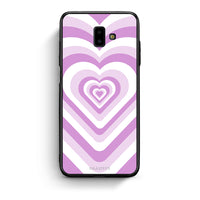 Thumbnail for samsung J6+ Lilac Hearts θήκη από τη Smartfits με σχέδιο στο πίσω μέρος και μαύρο περίβλημα | Smartphone case with colorful back and black bezels by Smartfits