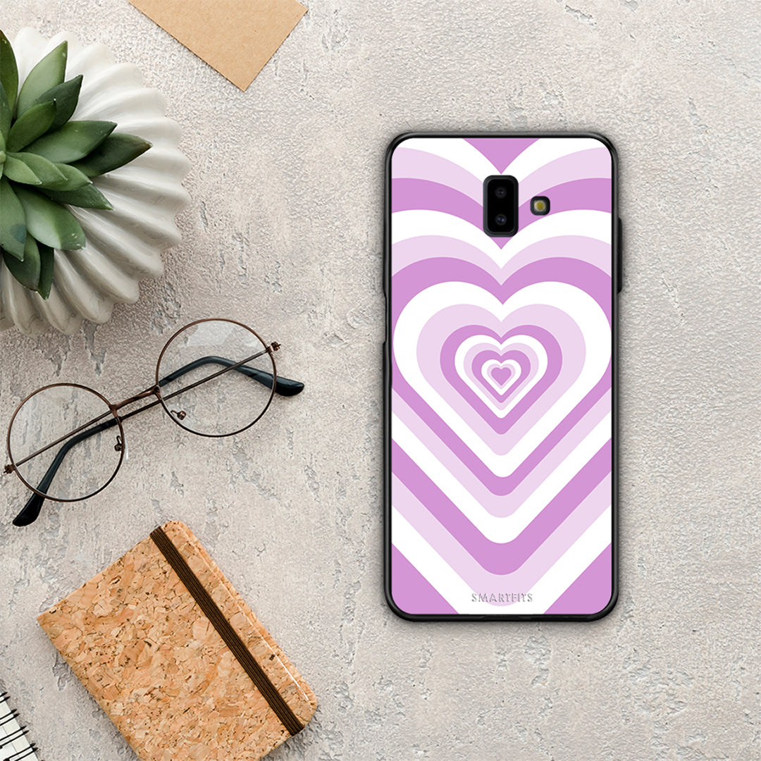 Lilac Hearts - Samsung Galaxy J6+ θήκη