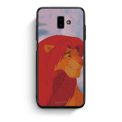samsung J6+ Lion Love 1 Θήκη Αγίου Βαλεντίνου από τη Smartfits με σχέδιο στο πίσω μέρος και μαύρο περίβλημα | Smartphone case with colorful back and black bezels by Smartfits