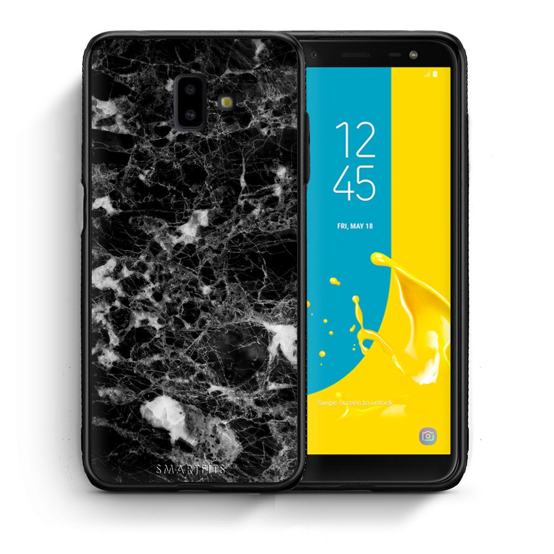 Θήκη Samsung J6+ Male Marble από τη Smartfits με σχέδιο στο πίσω μέρος και μαύρο περίβλημα | Samsung J6+ Male Marble case with colorful back and black bezels