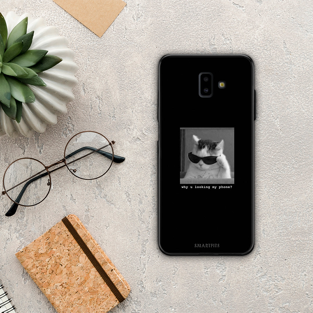 Meme Cat - Samsung Galaxy J6+ θήκη