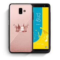 Thumbnail for Θήκη Samsung J6+ Crown Minimal από τη Smartfits με σχέδιο στο πίσω μέρος και μαύρο περίβλημα | Samsung J6+ Crown Minimal case with colorful back and black bezels