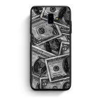 Thumbnail for samsung J6+ Money Dollars θήκη από τη Smartfits με σχέδιο στο πίσω μέρος και μαύρο περίβλημα | Smartphone case with colorful back and black bezels by Smartfits