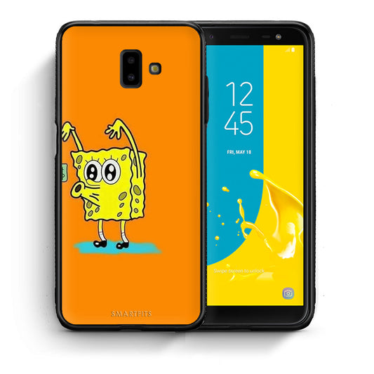 Θήκη Αγίου Βαλεντίνου Samsung J6+ No Money 2 από τη Smartfits με σχέδιο στο πίσω μέρος και μαύρο περίβλημα | Samsung J6+ No Money 2 case with colorful back and black bezels