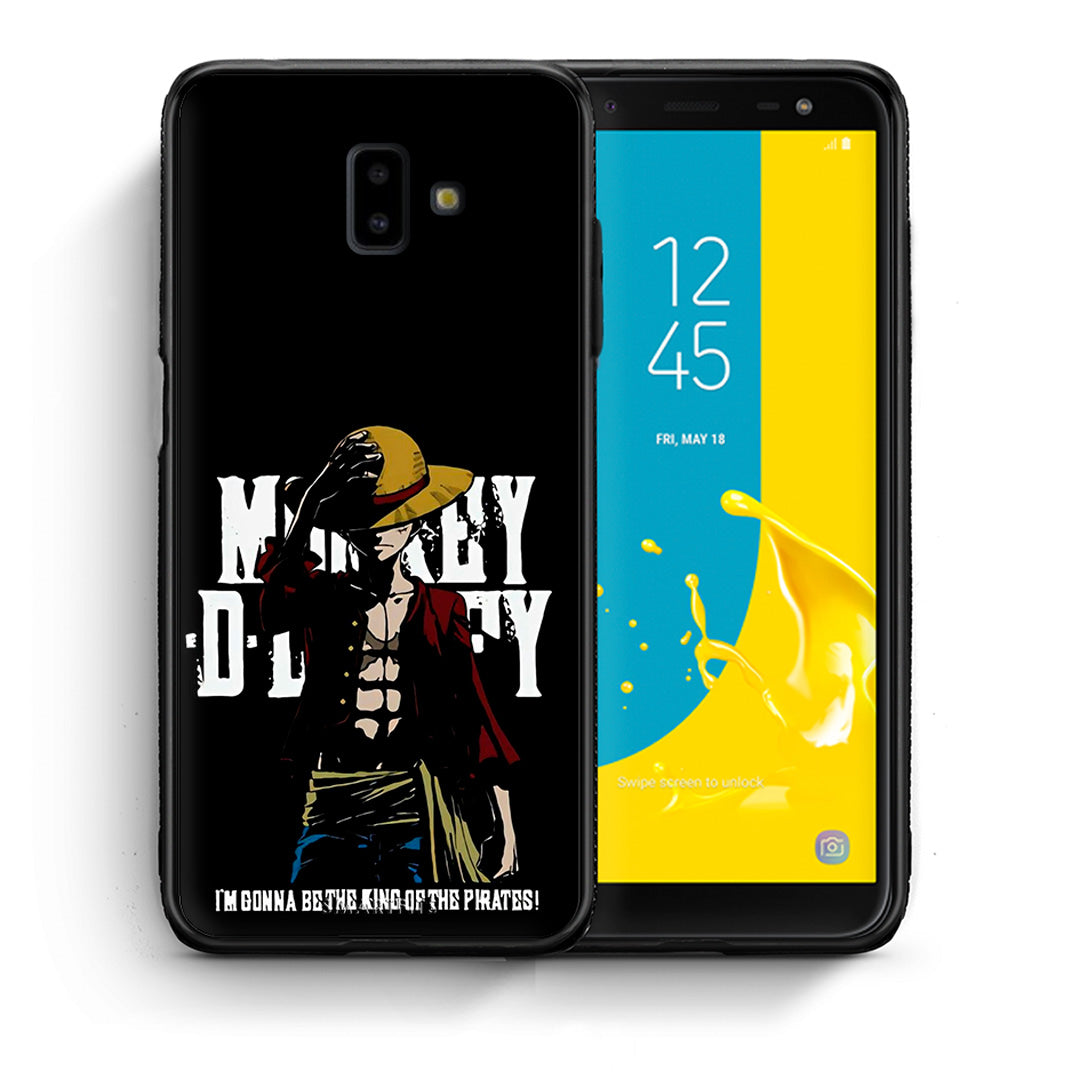 Θήκη Samsung J6+ Pirate King από τη Smartfits με σχέδιο στο πίσω μέρος και μαύρο περίβλημα | Samsung J6+ Pirate King case with colorful back and black bezels