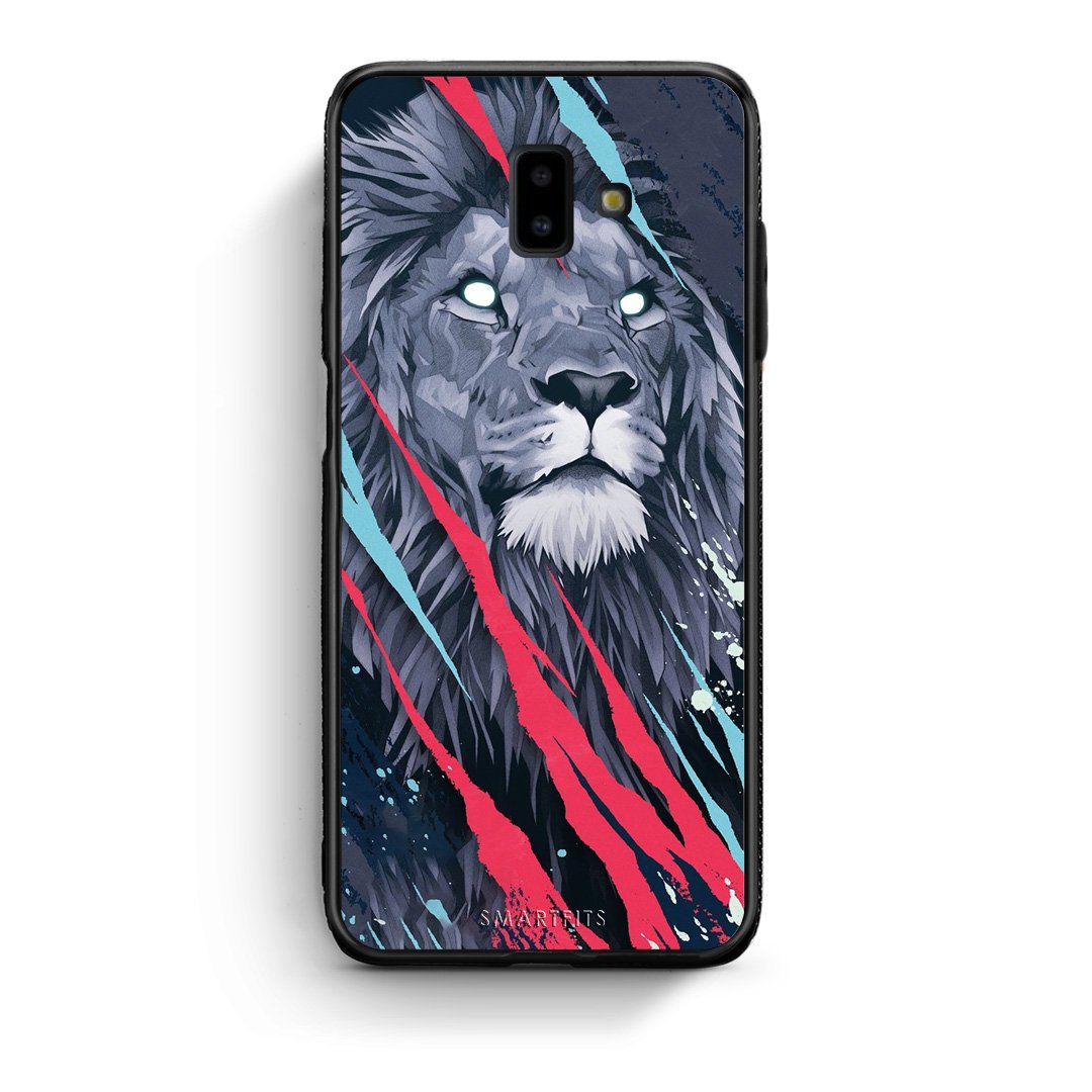 4 - samsung J6+ Lion Designer PopArt case, cover, bumper