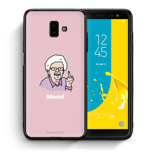 Θήκη Samsung J6+ Mood PopArt από τη Smartfits με σχέδιο στο πίσω μέρος και μαύρο περίβλημα | Samsung J6+ Mood PopArt case with colorful back and black bezels