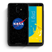 Thumbnail for Θήκη Samsung J6+ NASA PopArt από τη Smartfits με σχέδιο στο πίσω μέρος και μαύρο περίβλημα | Samsung J6+ NASA PopArt case with colorful back and black bezels