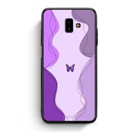Thumbnail for samsung J6+ Purple Mariposa Θήκη Αγίου Βαλεντίνου από τη Smartfits με σχέδιο στο πίσω μέρος και μαύρο περίβλημα | Smartphone case with colorful back and black bezels by Smartfits