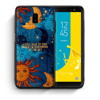 Thumbnail for Θήκη Samsung J6+ Screaming Sky από τη Smartfits με σχέδιο στο πίσω μέρος και μαύρο περίβλημα | Samsung J6+ Screaming Sky case with colorful back and black bezels