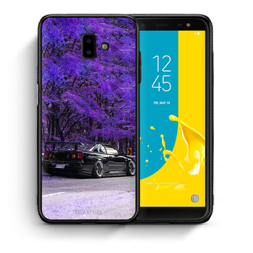 Θήκη Αγίου Βαλεντίνου Samsung J6+ Super Car από τη Smartfits με σχέδιο στο πίσω μέρος και μαύρο περίβλημα | Samsung J6+ Super Car case with colorful back and black bezels
