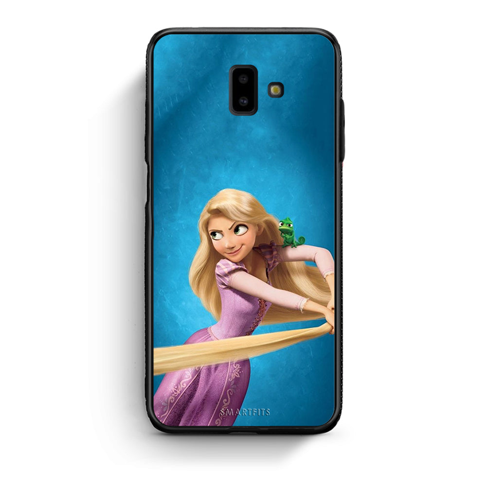 samsung J6+ Tangled 2 Θήκη Αγίου Βαλεντίνου από τη Smartfits με σχέδιο στο πίσω μέρος και μαύρο περίβλημα | Smartphone case with colorful back and black bezels by Smartfits