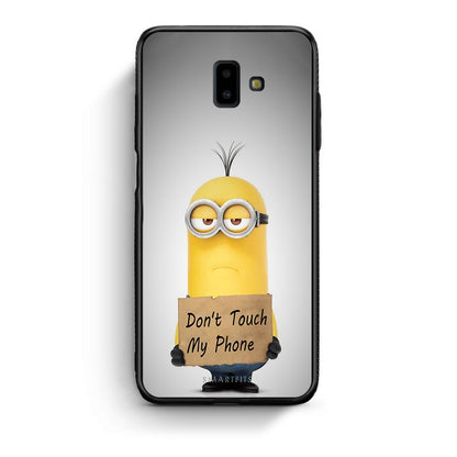 4 - samsung J6+ Minion Text case, cover, bumper