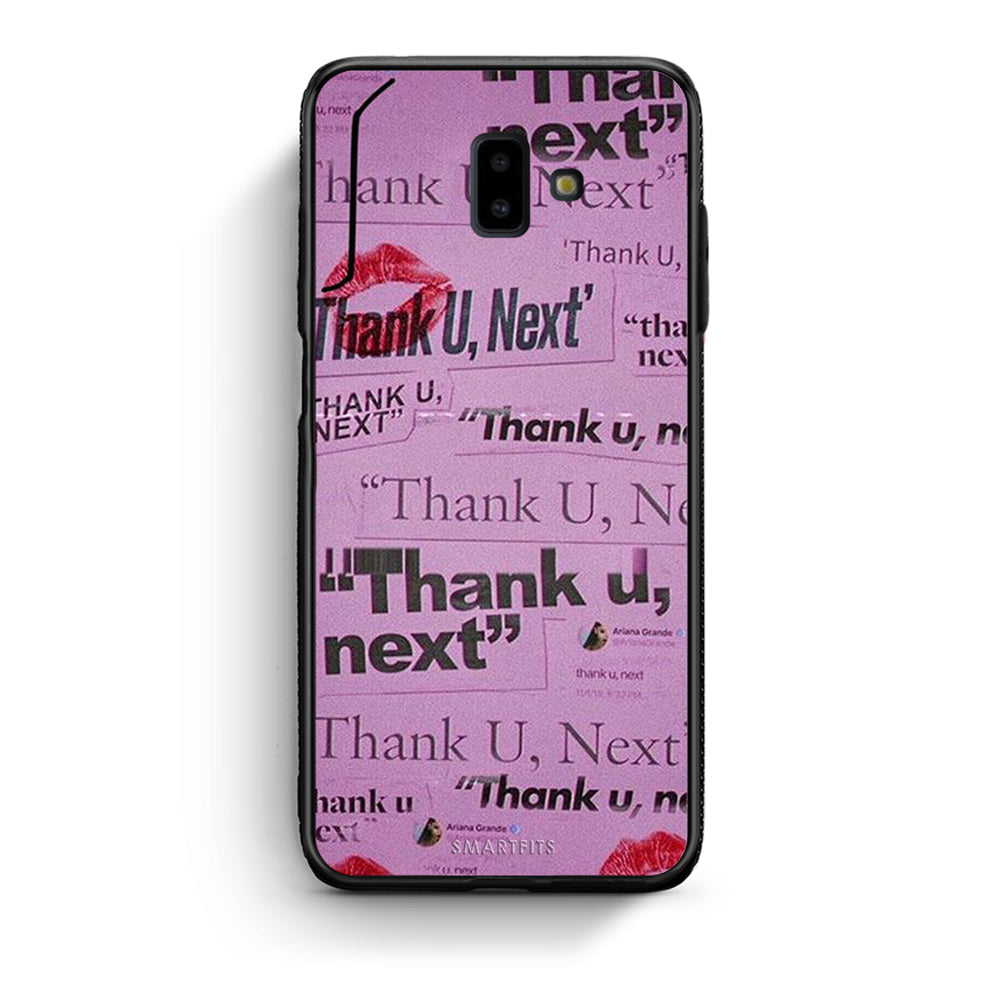 samsung J6+ Thank You Next Θήκη Αγίου Βαλεντίνου από τη Smartfits με σχέδιο στο πίσω μέρος και μαύρο περίβλημα | Smartphone case with colorful back and black bezels by Smartfits