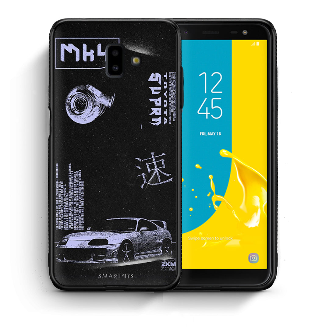 Θήκη Αγίου Βαλεντίνου Samsung J6+ Tokyo Drift από τη Smartfits με σχέδιο στο πίσω μέρος και μαύρο περίβλημα | Samsung J6+ Tokyo Drift case with colorful back and black bezels