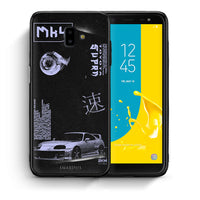 Thumbnail for Θήκη Αγίου Βαλεντίνου Samsung J6+ Tokyo Drift από τη Smartfits με σχέδιο στο πίσω μέρος και μαύρο περίβλημα | Samsung J6+ Tokyo Drift case with colorful back and black bezels